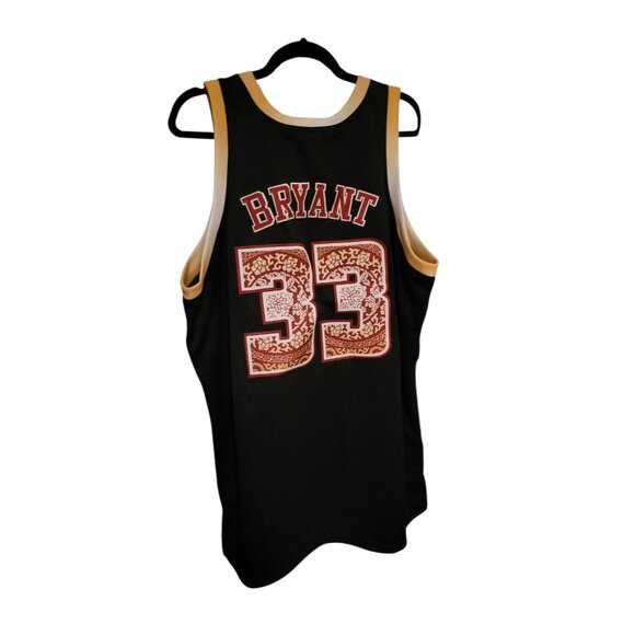 Kobe Bryant Lower Merion Headgear Classics Black Red Basketball Jersey Size XXXL - Picture 3 of 8